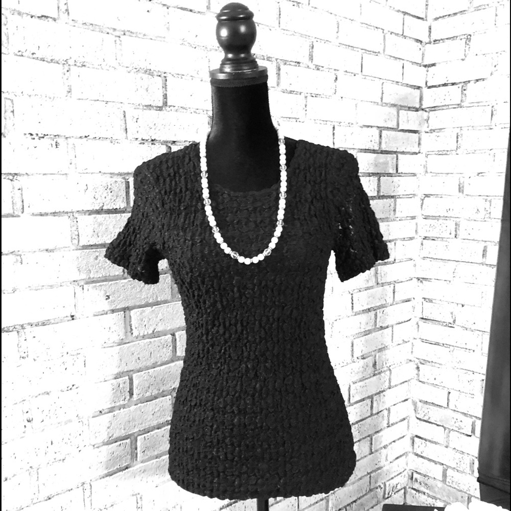 Black Vintage Lace Camisole by Gantos